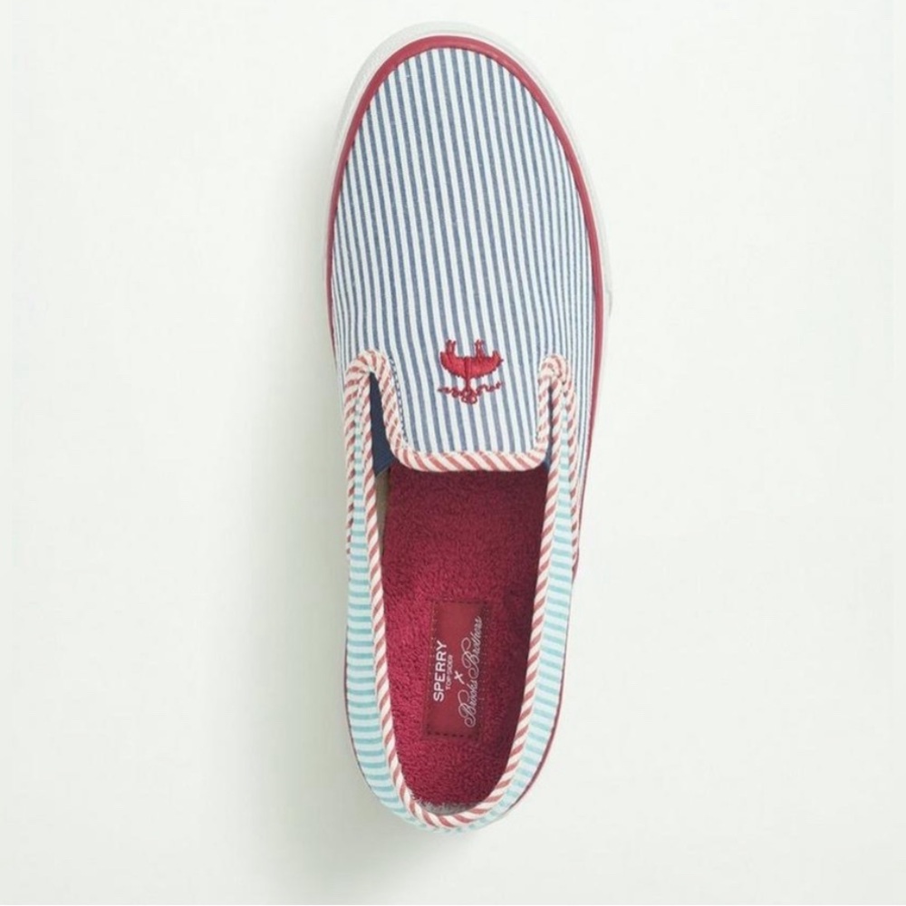 ✨SPERRY x BROOKS BROTHERS ✨ "Seersucker" Slip On
